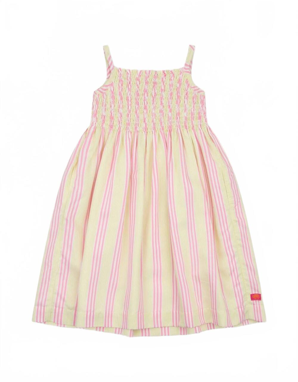 NEW OILILY girl's dorien striped sundress in lime